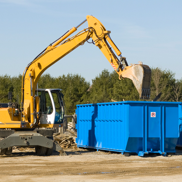 can i choose the location where the residential dumpster will be placed in Westhope North Dakota